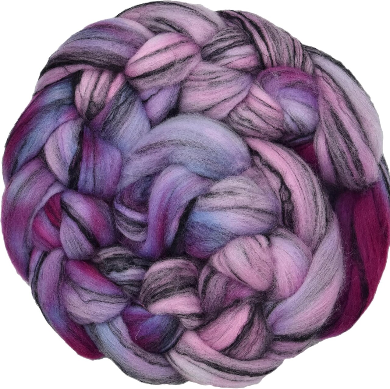 Hand Dyed Merino Wool Roving Blended with Tencel: Gorgeous tonal colorways for easy needle felting, hand spinning or weaving. Choose 1oz or 4oz